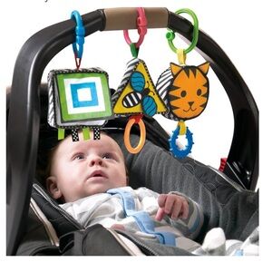 Colorful Animal and Shape Stroller Toy Set